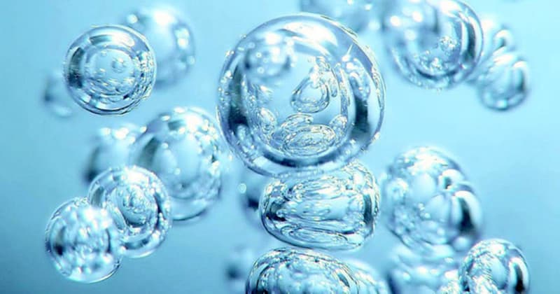 rappresentazione molecole dell' ossigeno-ozono terapia
